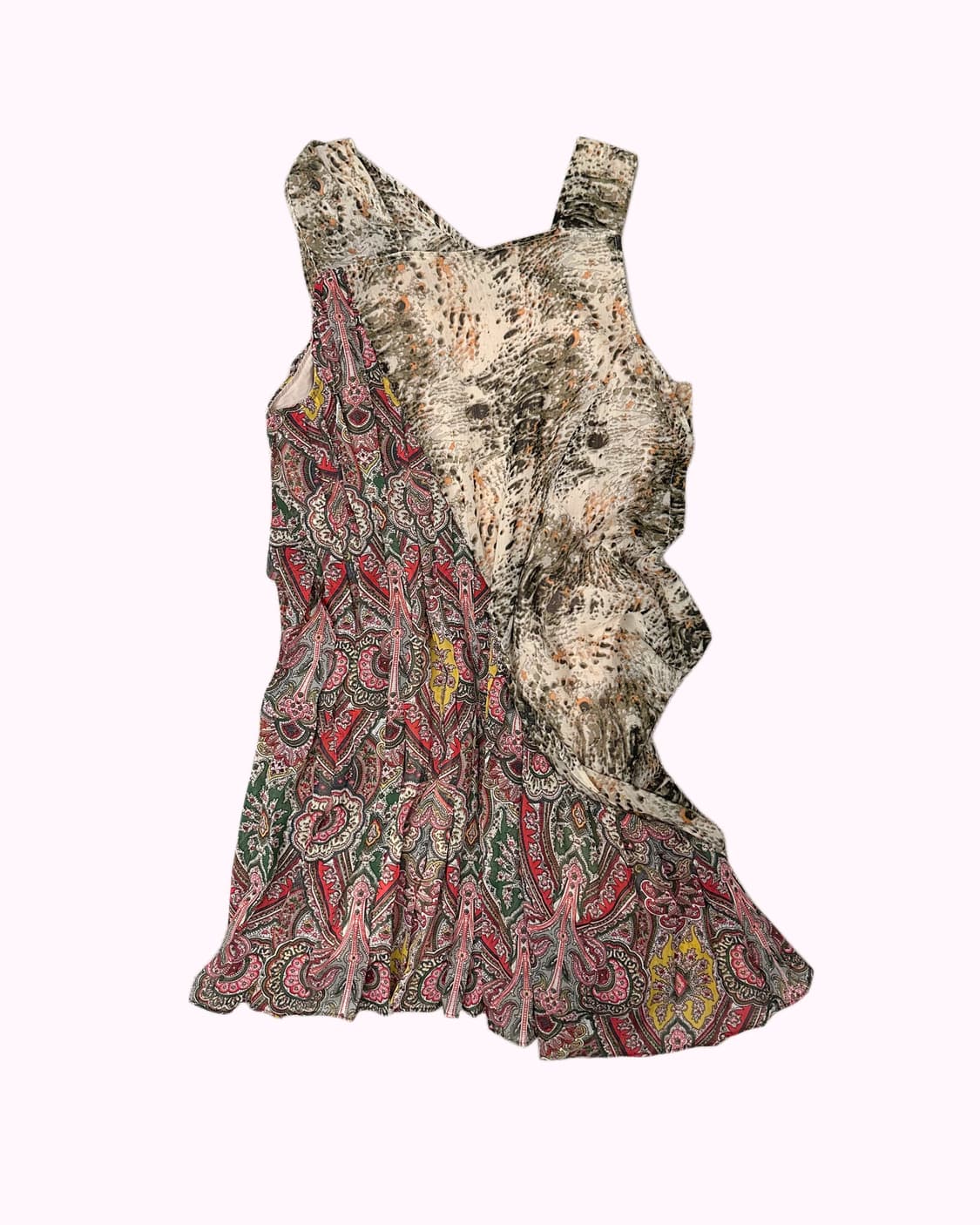 bohemian 2pattern drape dress 상품이미지4