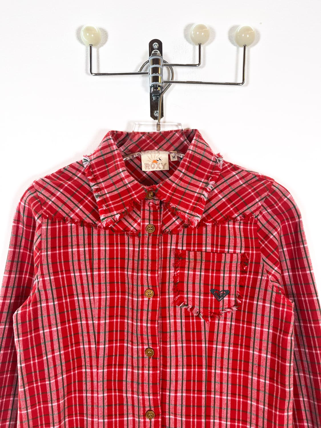 빈티지 프린지 체크 셔츠 상품이미지5