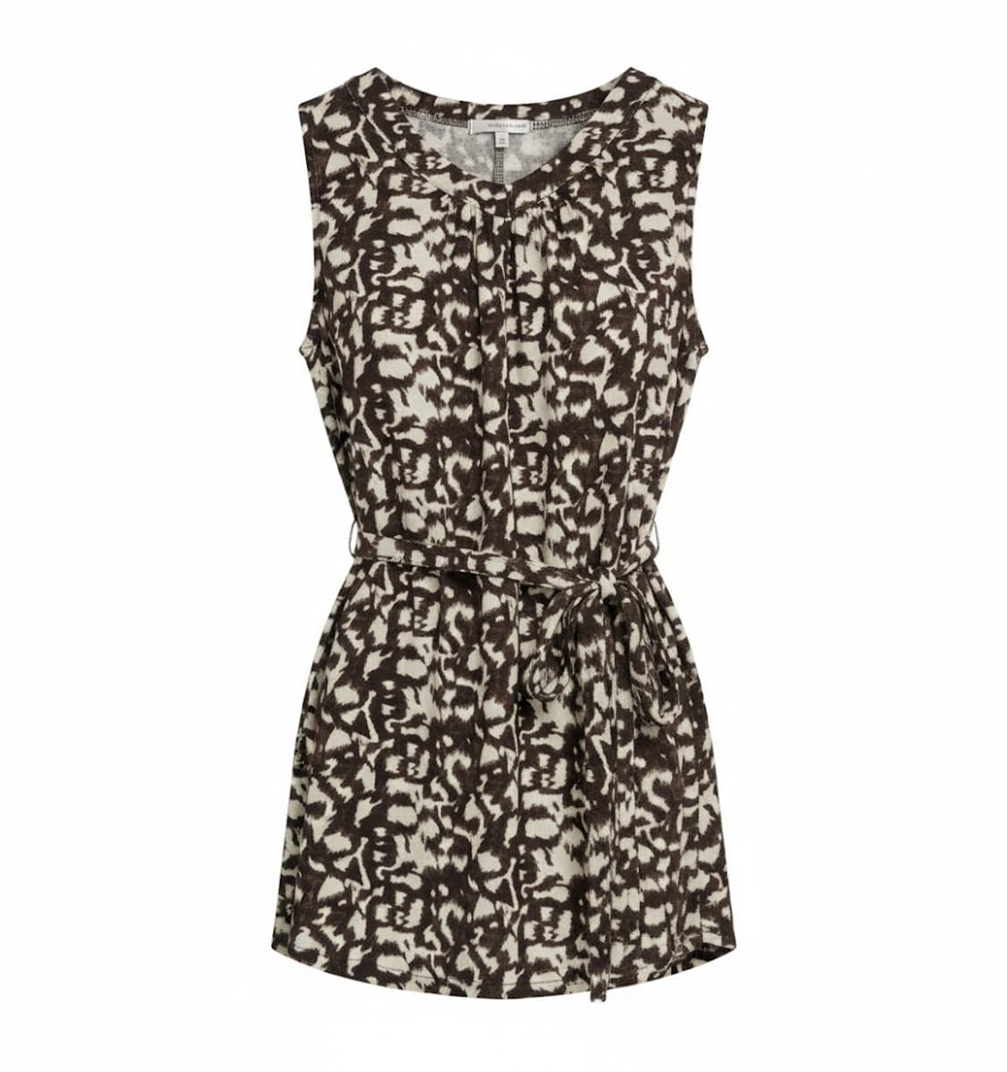 빈티지패턴 갸루 슬리브리스 탑 상품이미지1