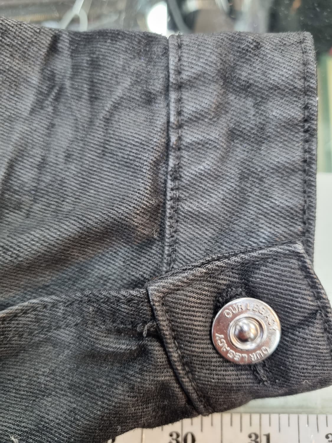 아워레가시 블랙 워싱 데님 셔츠 자켓 48 상품이미지6