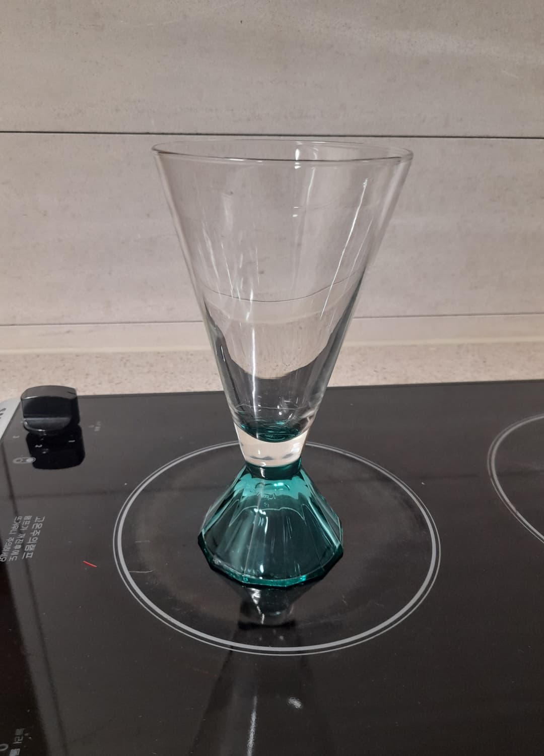 70's 앤틱 블루스템 유리잔 3개 상품이미지2