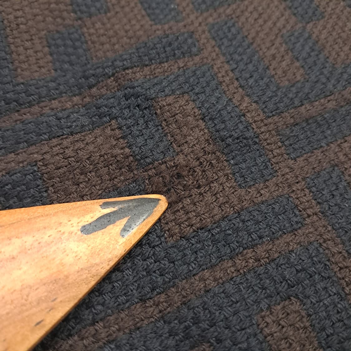 MX148 펜디 FF 로고 다크브라운 울 목도리 머플러 상품이미지7