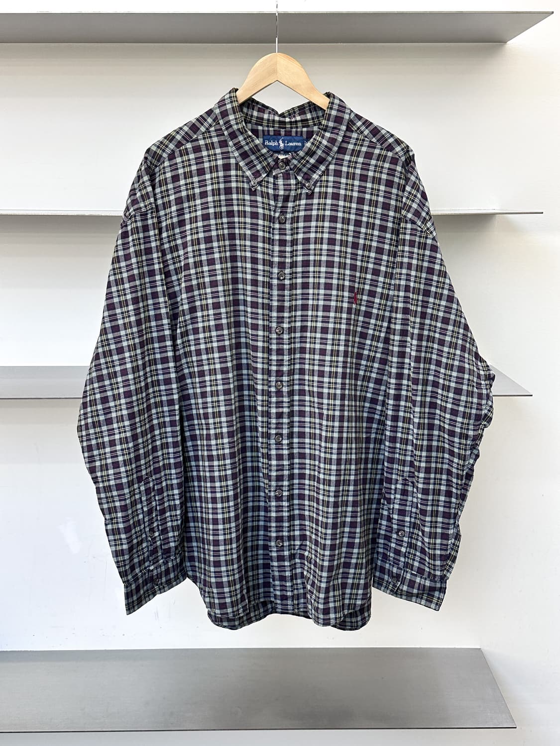 폴로랄프로렌 3XB 타탄 체크 빅 셔츠 상품이미지1