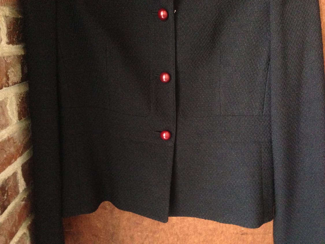 Red Button Black Two-Piece Set 상품이미지5