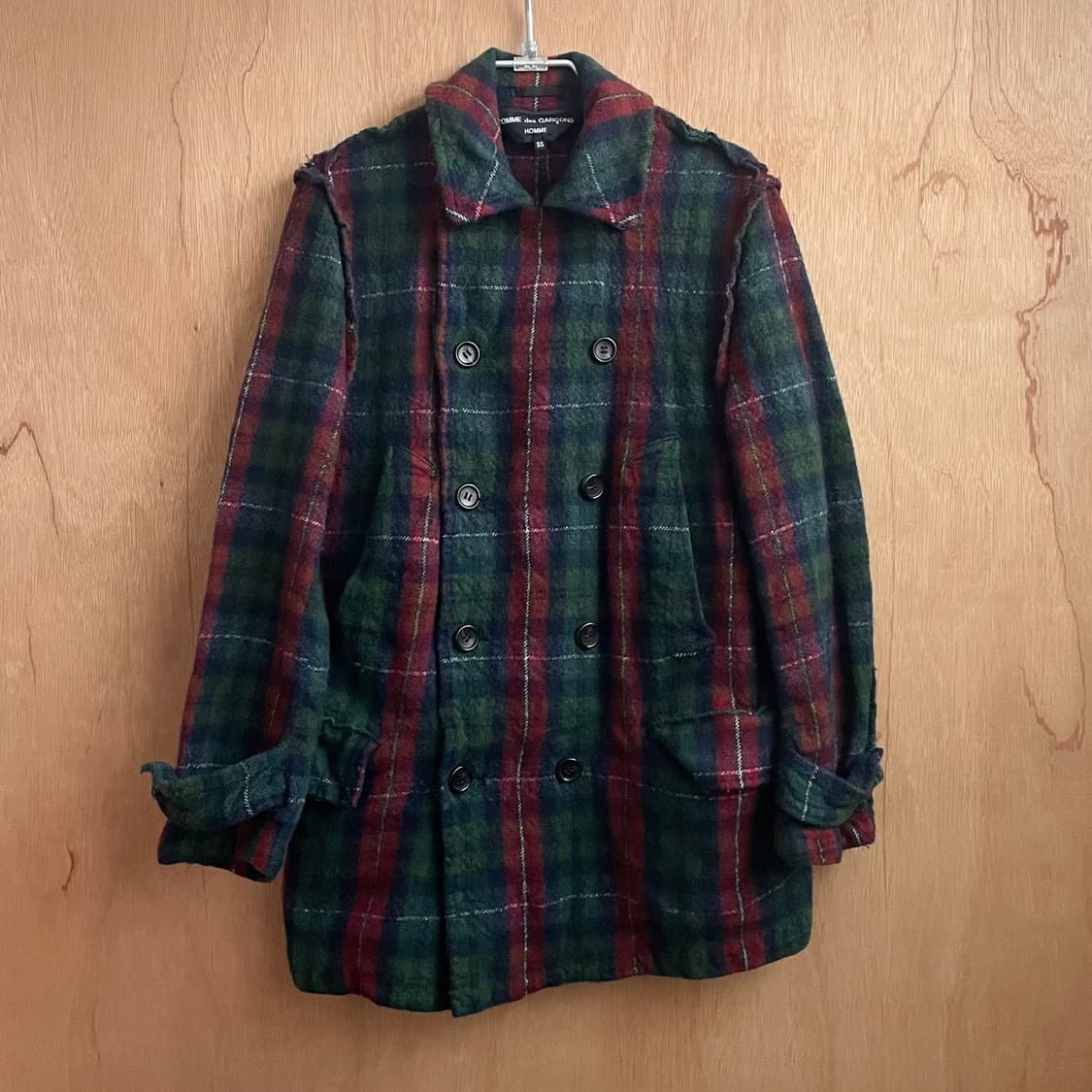 꼼데가르송 옴므 인사이드 아웃 축융 코트 상품이미지3