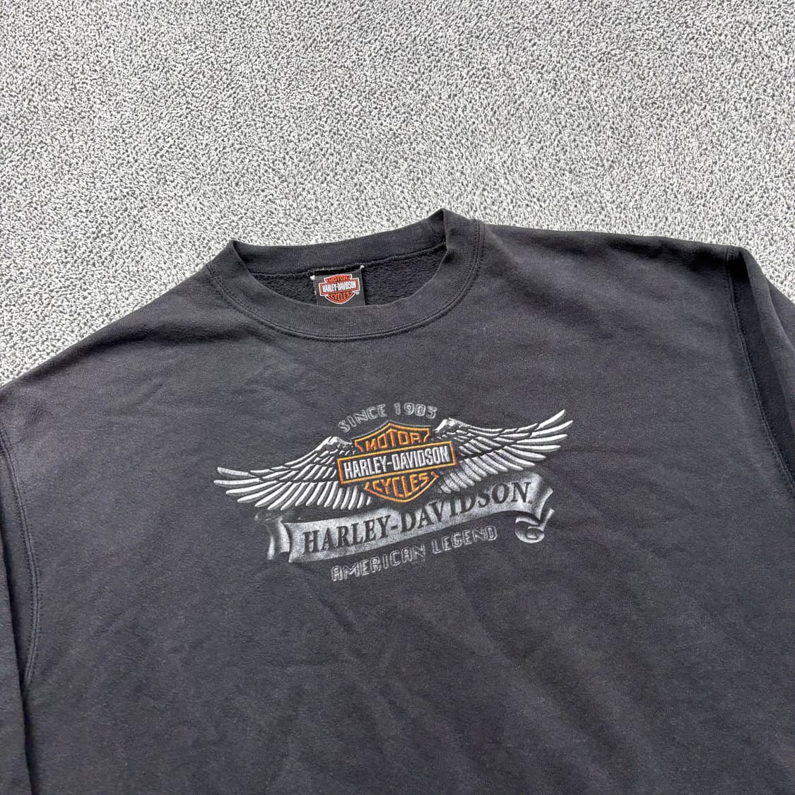 할리데이비슨 페이딩 빅로고 맨투맨 상품이미지2