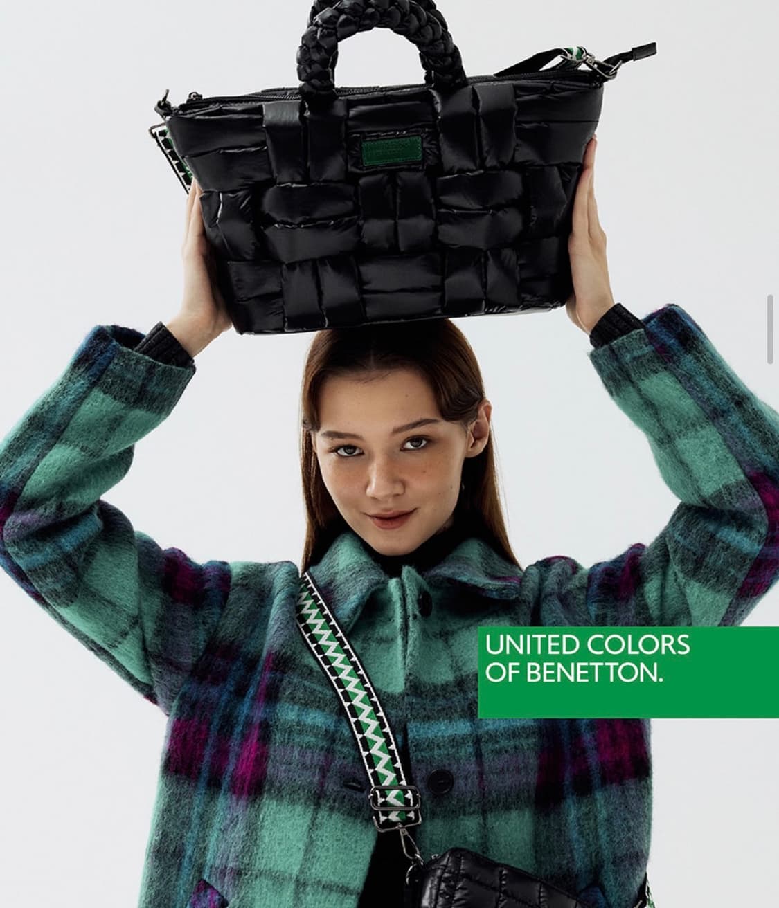 베네통 패딩 토트백 (미니백, 스트랩, 더스트백 포함) 상품이미지1