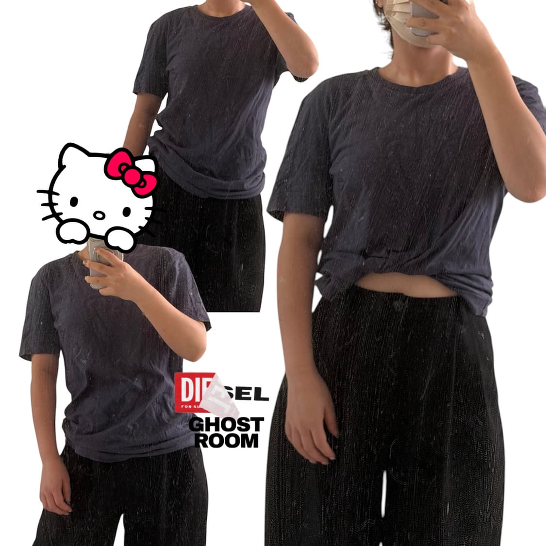 00s DIESEL 올드 아카이브 크랙 그래픽티셔츠 상품이미지8