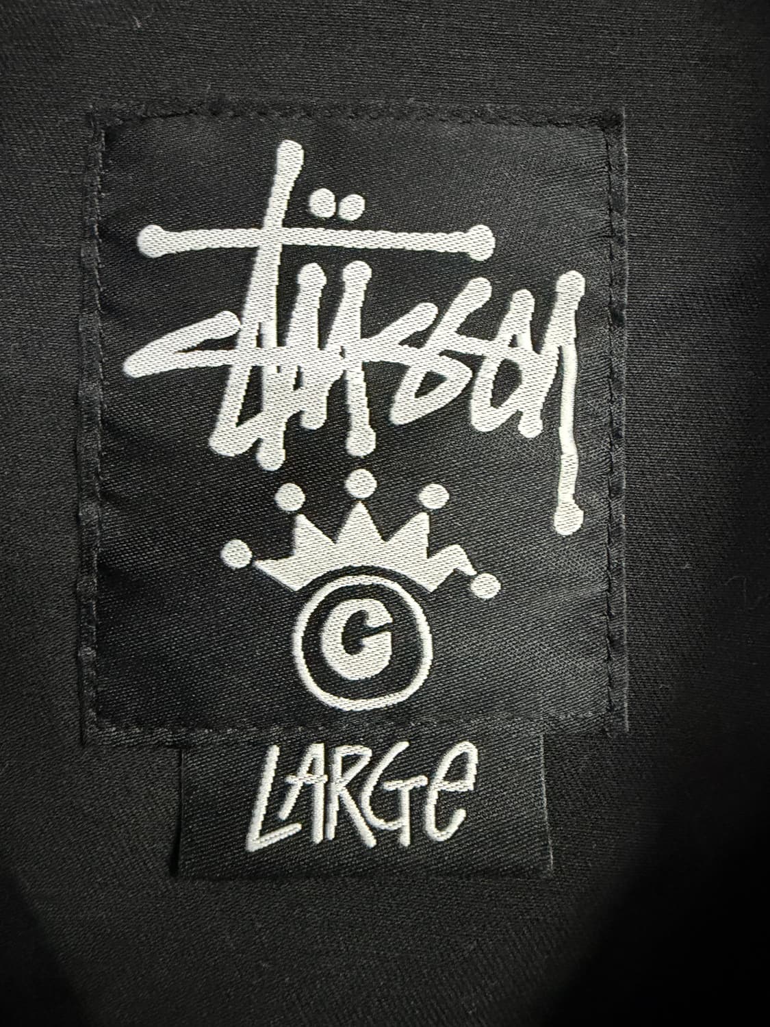 스투시 블랙 코튼 집업 자켓 상품이미지3