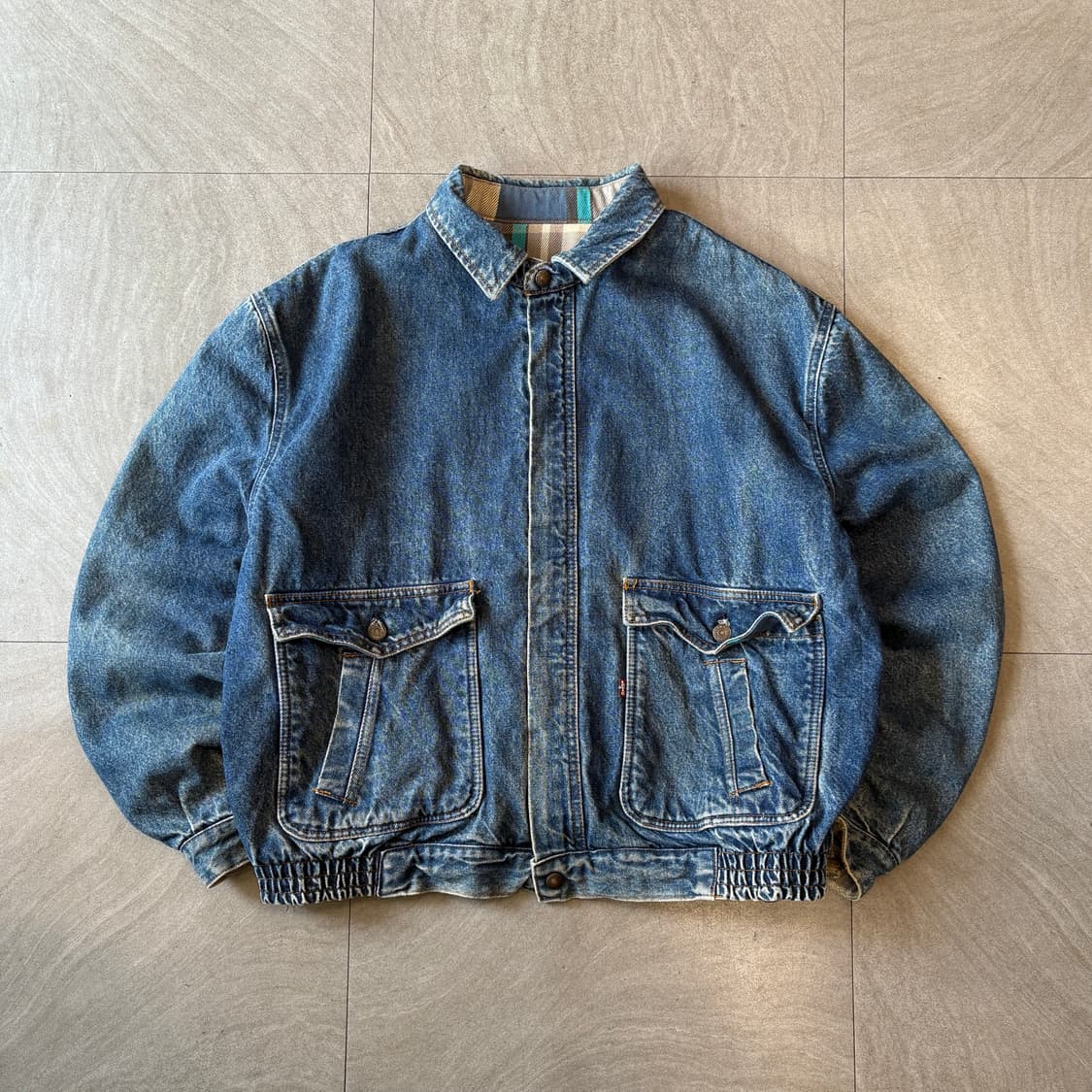 90s 90년대 리바이스 데님 봄버 자켓 청자켓 상품이미지1