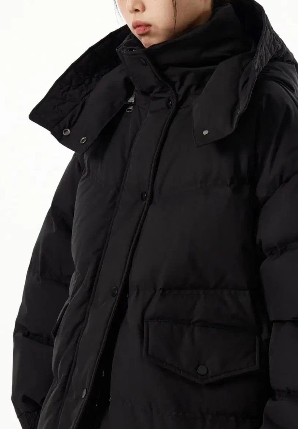 스튜디오 톰보이 후디탈부착 다운패딩 상품이미지5