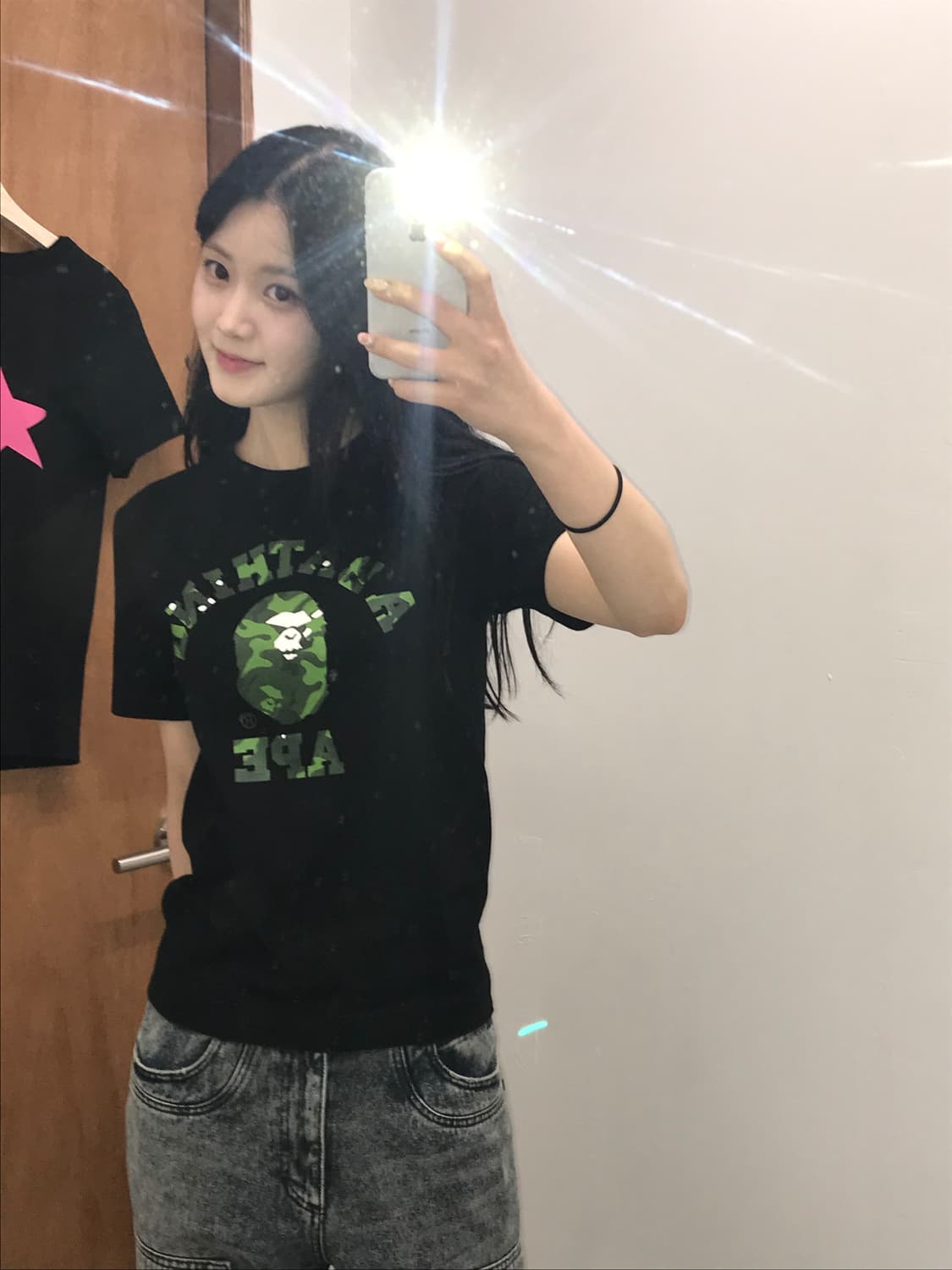 베이프 A BATHING APE Camo College Tee 상품이미지1