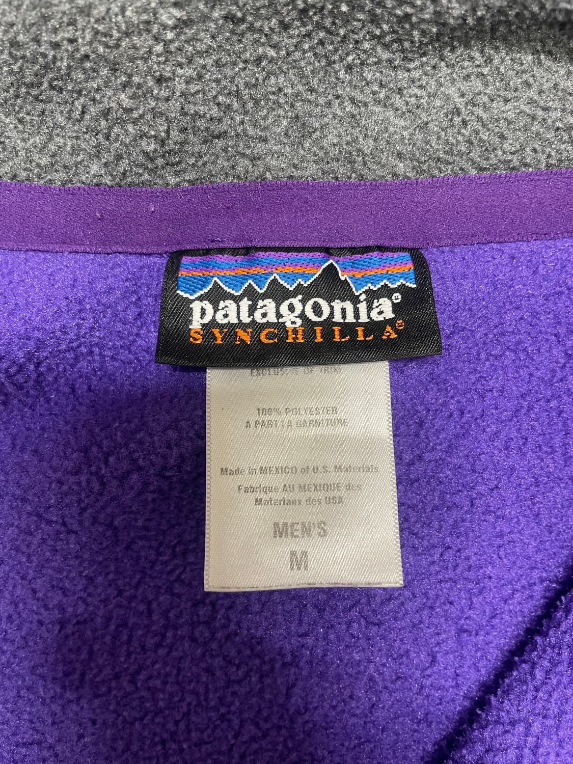 [M] 00's 파타고니아 빈티지 신칠라 집업 퍼플 상품이미지3