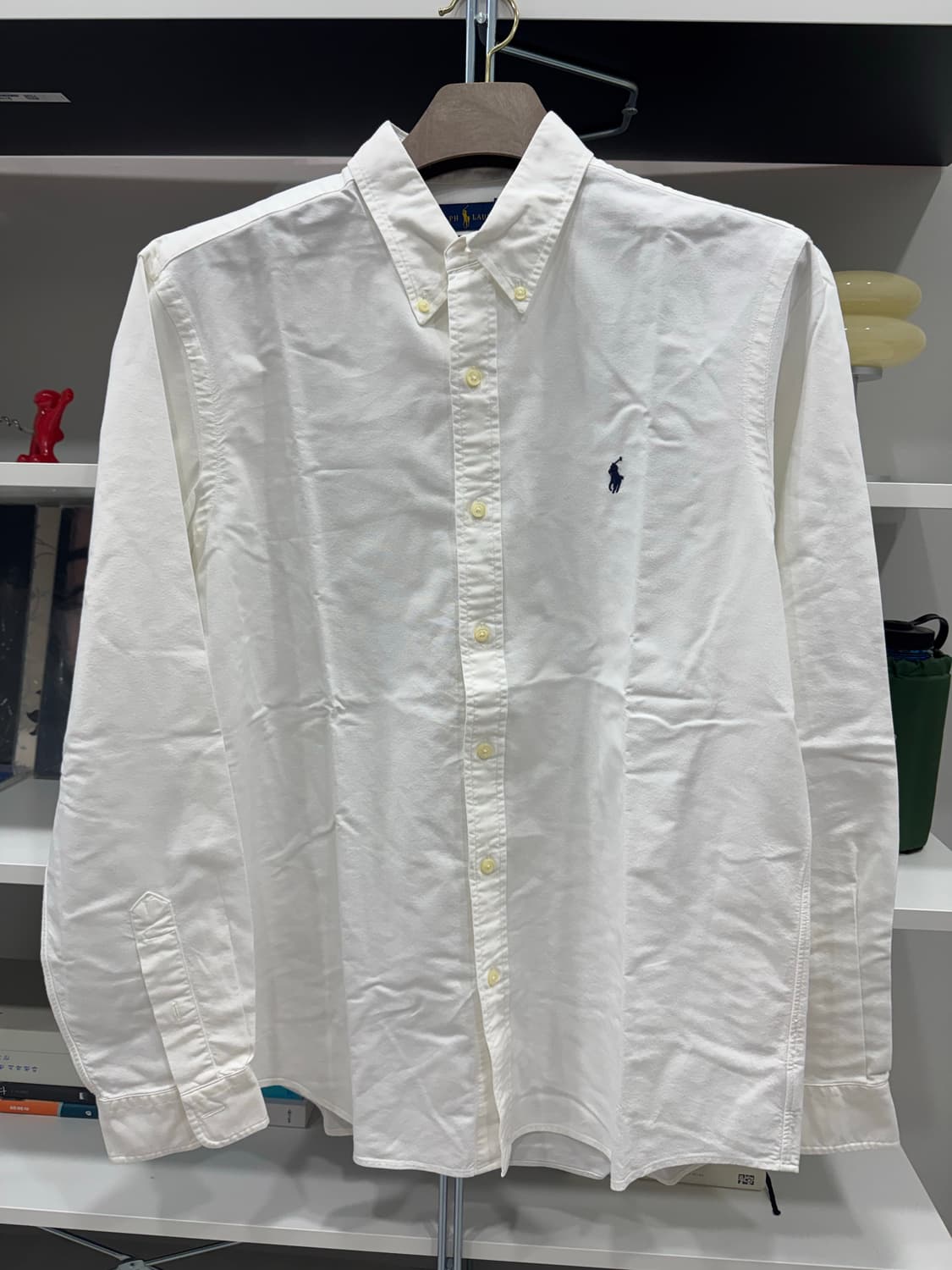 폴로 화이트셔츠 클래식핏 L 상품이미지5