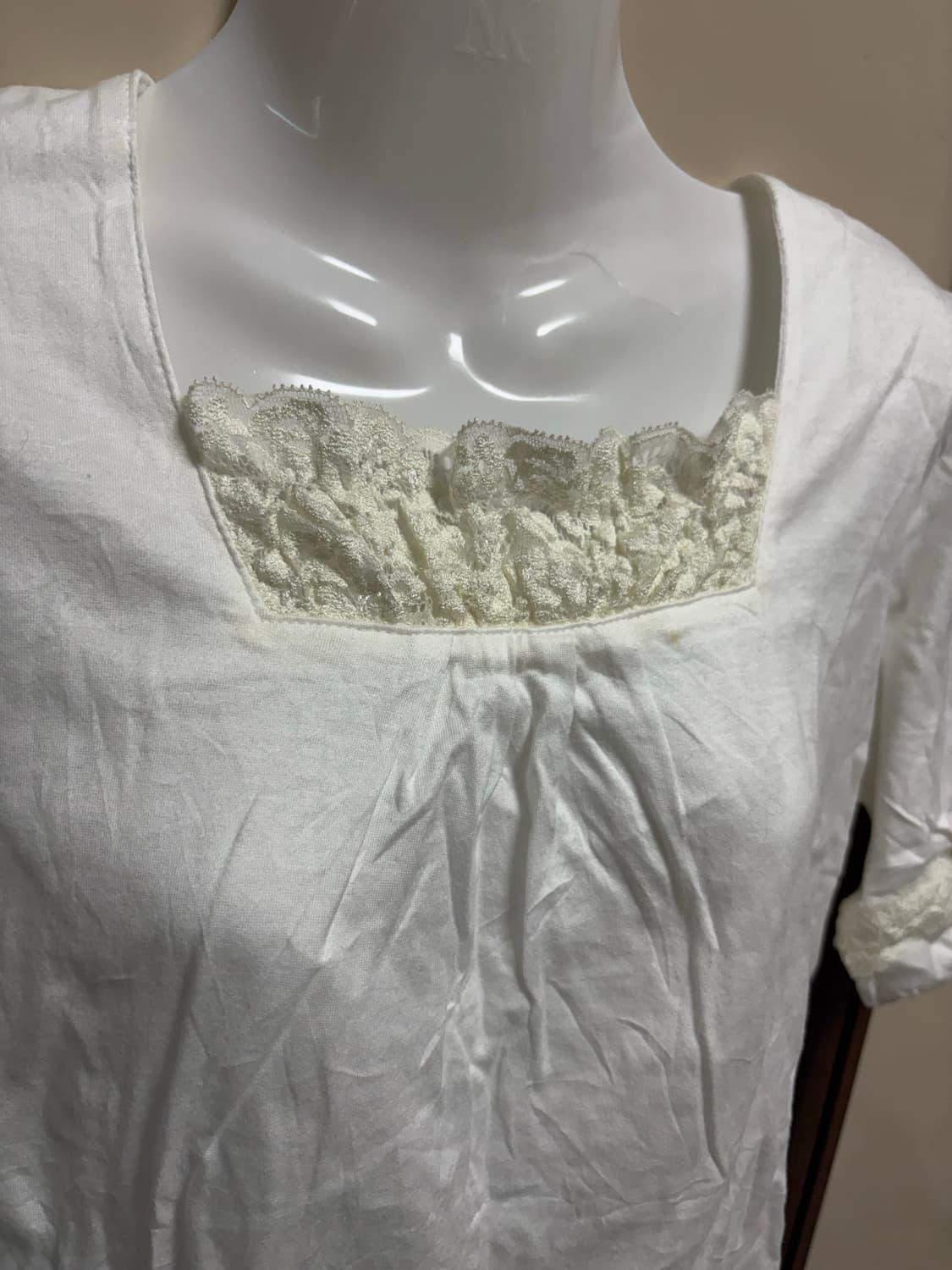 ROSA GELLA 화이트 레이스 모리걸 블라우스 상품이미지2