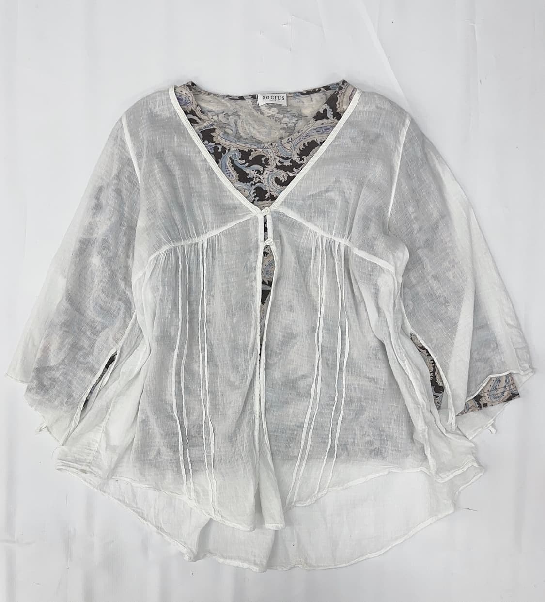 🪶하구미의 페이즐 코디세트🪶에스닉 그런지 모리걸 패턴 가디건 히피 상품이미지2