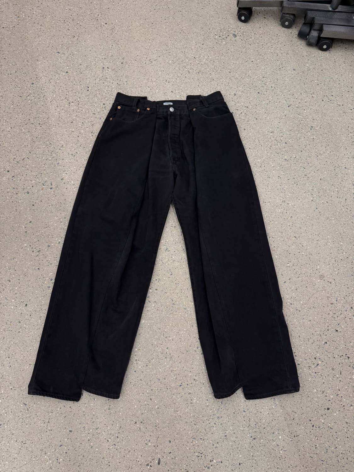 올드파크 4 tuck jean 블랙 라지 상품이미지1