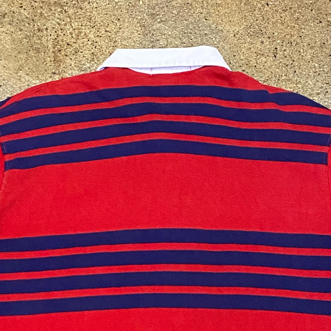 90s Made in USA 미국 빈티지 폴로랄프로렌 스트라이프 럭비티 상품이미지7