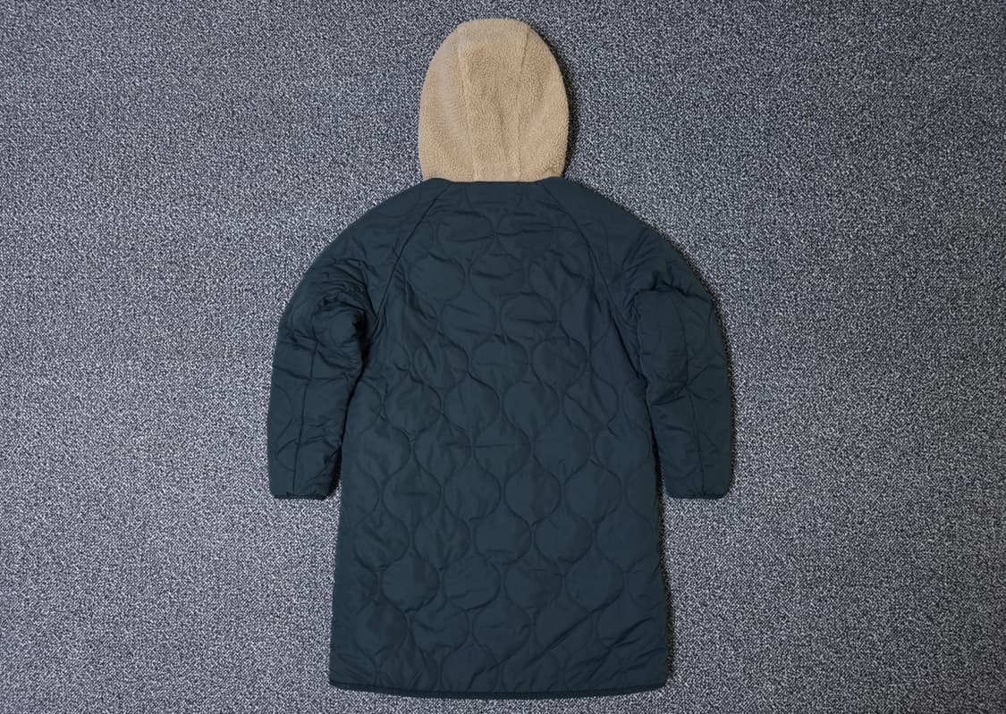 [무료배송][155]블랙야크 키즈 리버시블 양털 누빔 롱 후드점퍼 상품이미지7