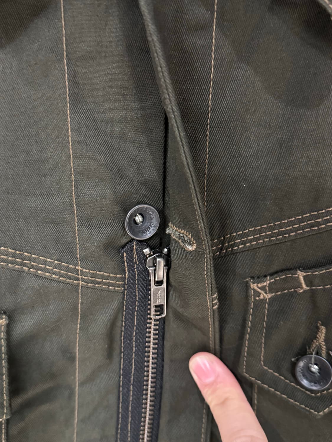 Dickies 디키즈 스티치 카키 워크자켓  상품이미지3