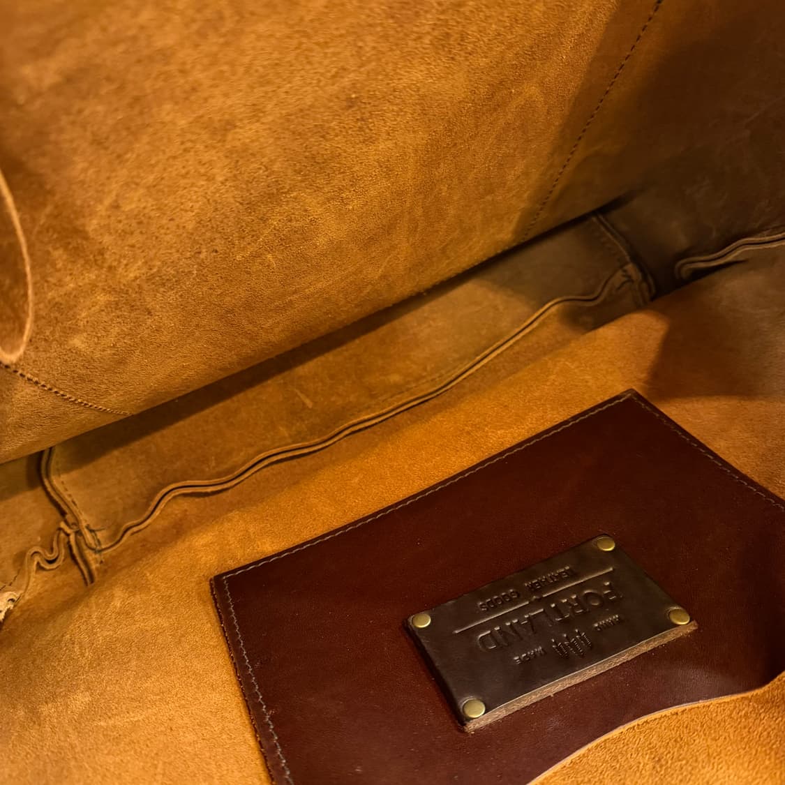 USA 포틀랜드 레더 풀그레인 레더 토트백 소가죽 상품이미지5