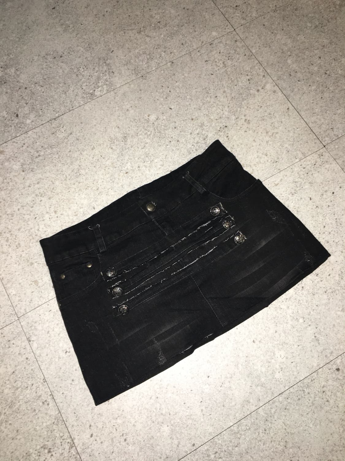 Napoléon Washed Black Skirt 상품이미지2