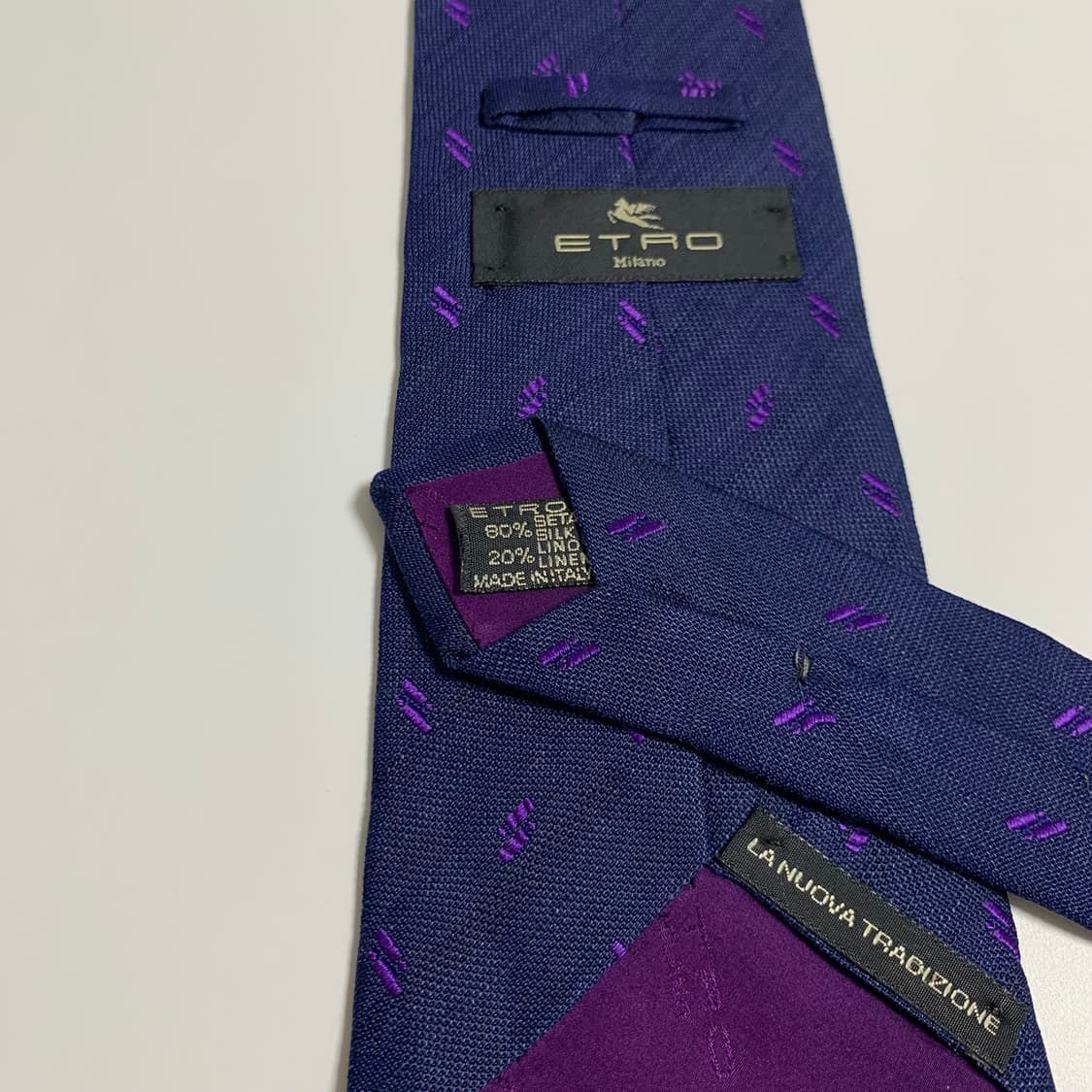 에트로(ETRO) 혼방 명품넥타이 A+등급 9.7cm 상품이미지7