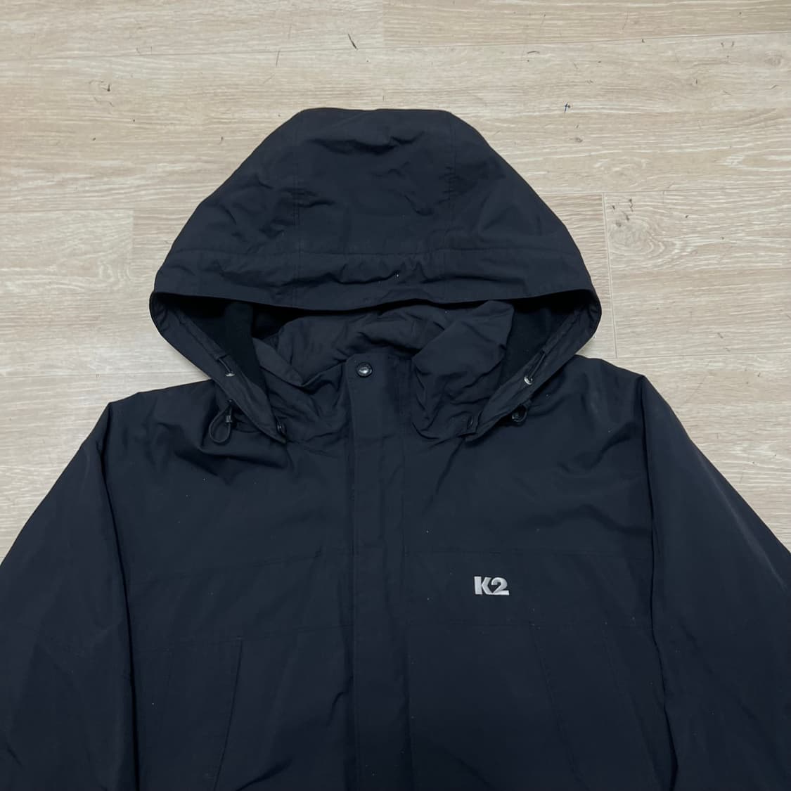 K2 로고 바람막이 후드자켓 [블랙] XL/105 상품이미지2