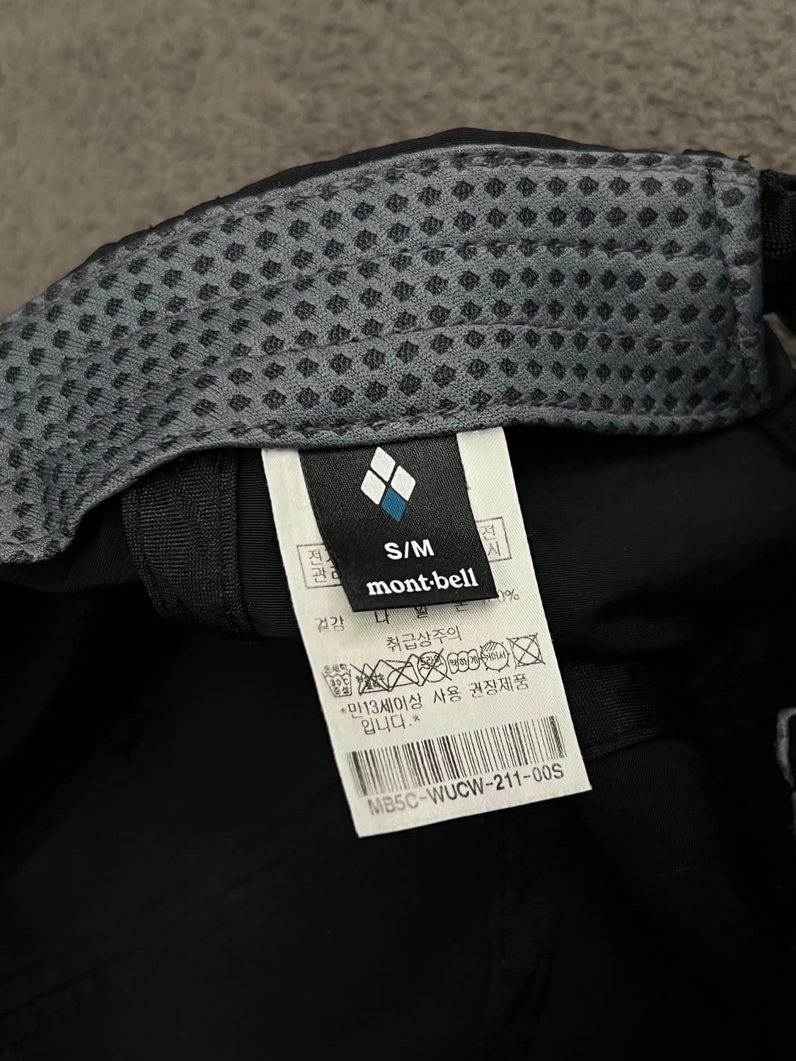 몽벨 6패널 나일론 캡 처분  상품이미지3