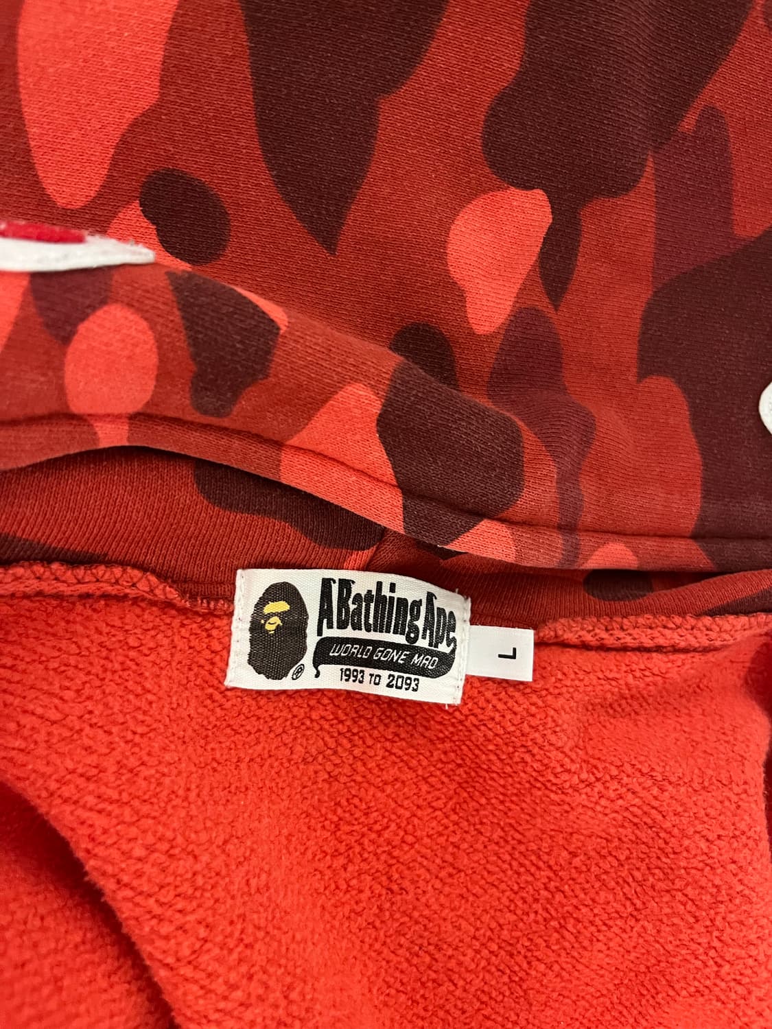 베이프 적계 후드집업 (청담구매 정품) 상품이미지5