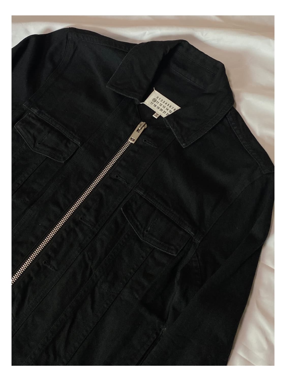 마틴 마르지엘라 백스티치 블랙 데님 자켓 흑청 트러커 블루종 아카이브 상품이미지4