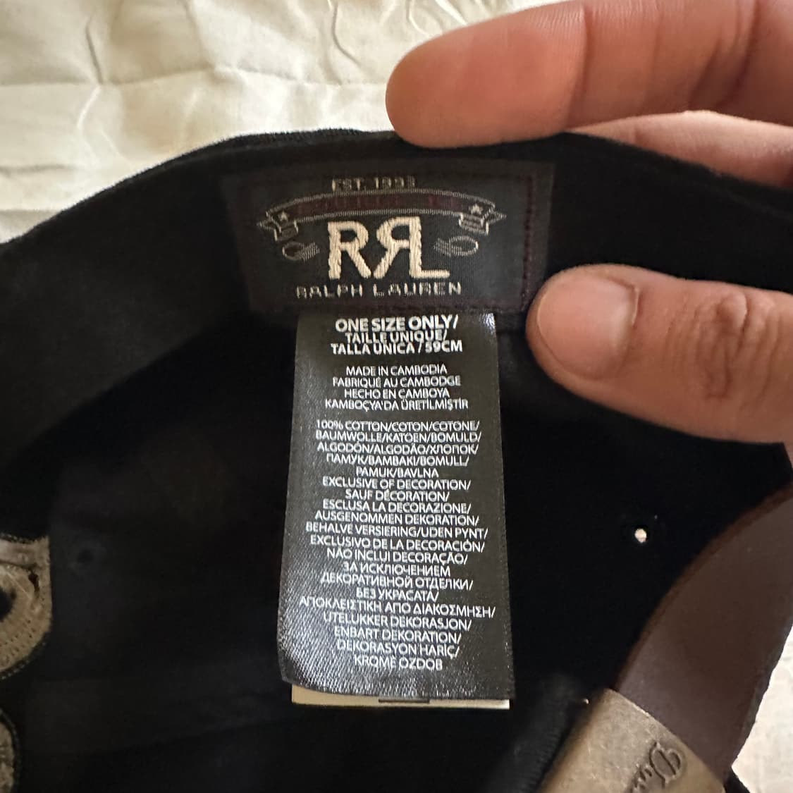 더블알엘 RRL 자수 모자 판매합니다  상품이미지3