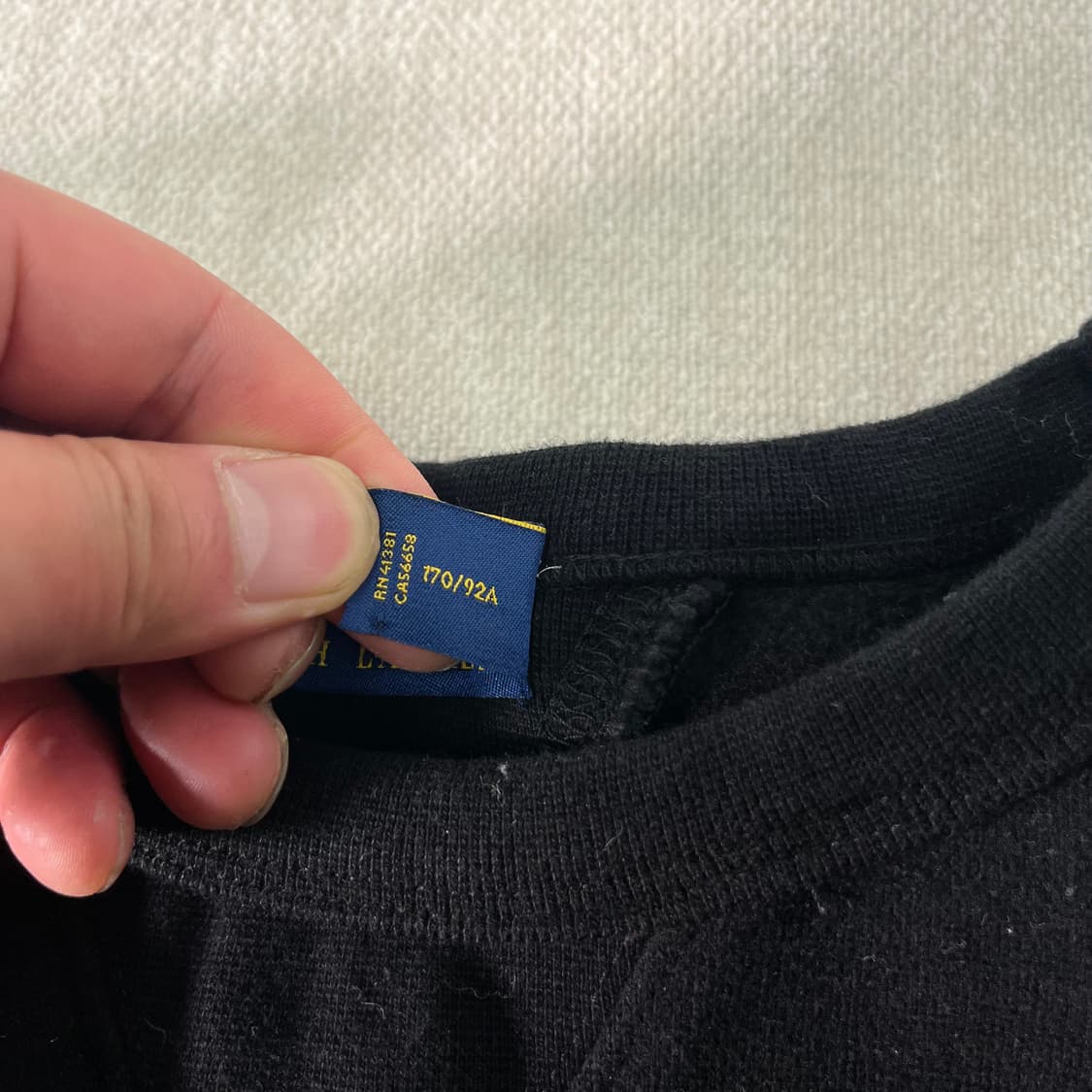 95 폴로랄프로렌 스몰포니 블랙 맨투맨 상품이미지3