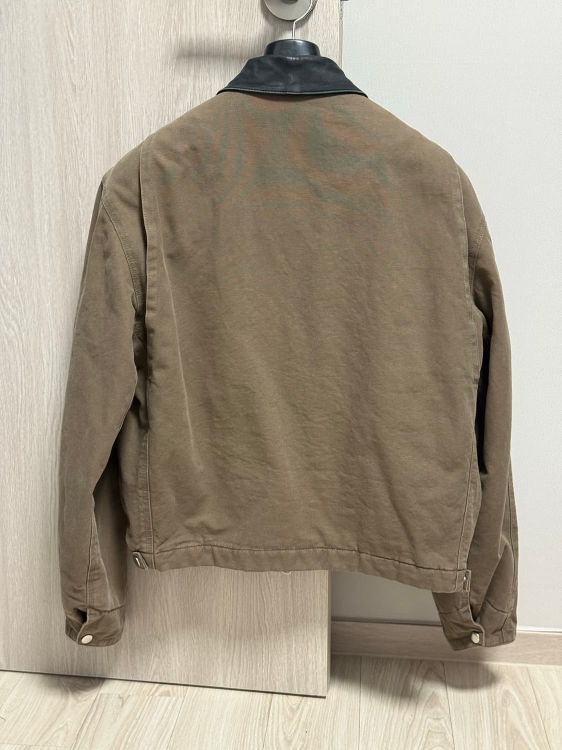 (L) 토니웩 레더카라 페이드 이펙트 워크자켓 올리브베이지 상품이미지2