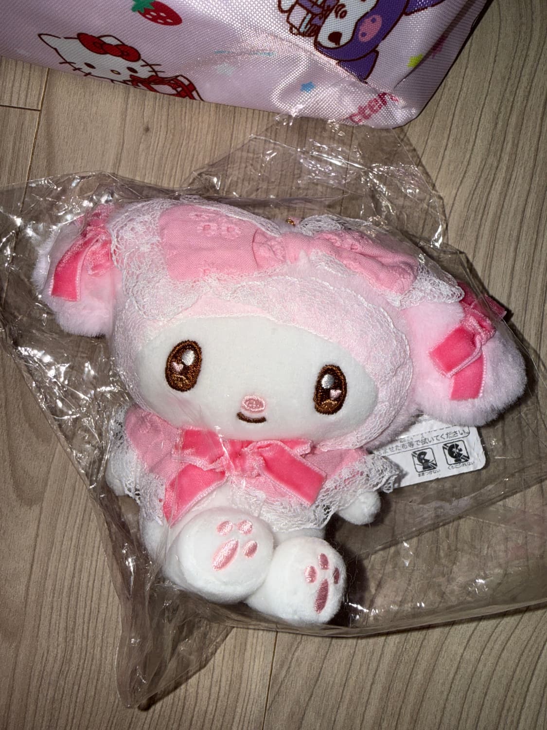 마이멜로디 레이스 봉제 인형 키링 상품이미지1