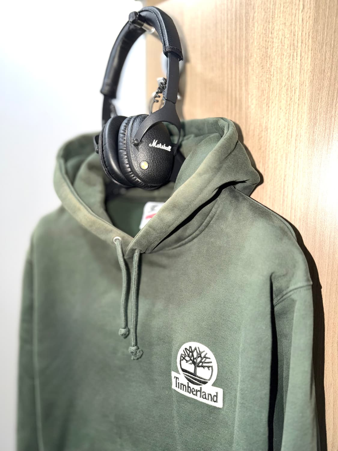 슈프림 x 팀버랜드 [정품] 가죽로고 (시세 52만) 후드티 L(105) 상품이미지3