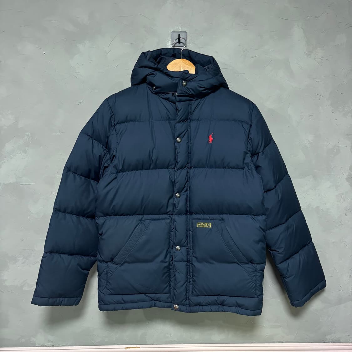 폴로 랄프로렌  푸퍼다운 패딩 네이비  상품이미지1