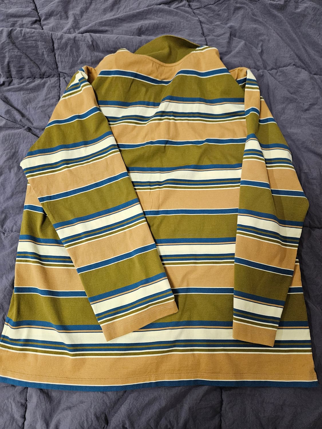 [S] 미우미우 코튼 저지 폴로 셔츠 스트라이프 상품이미지7