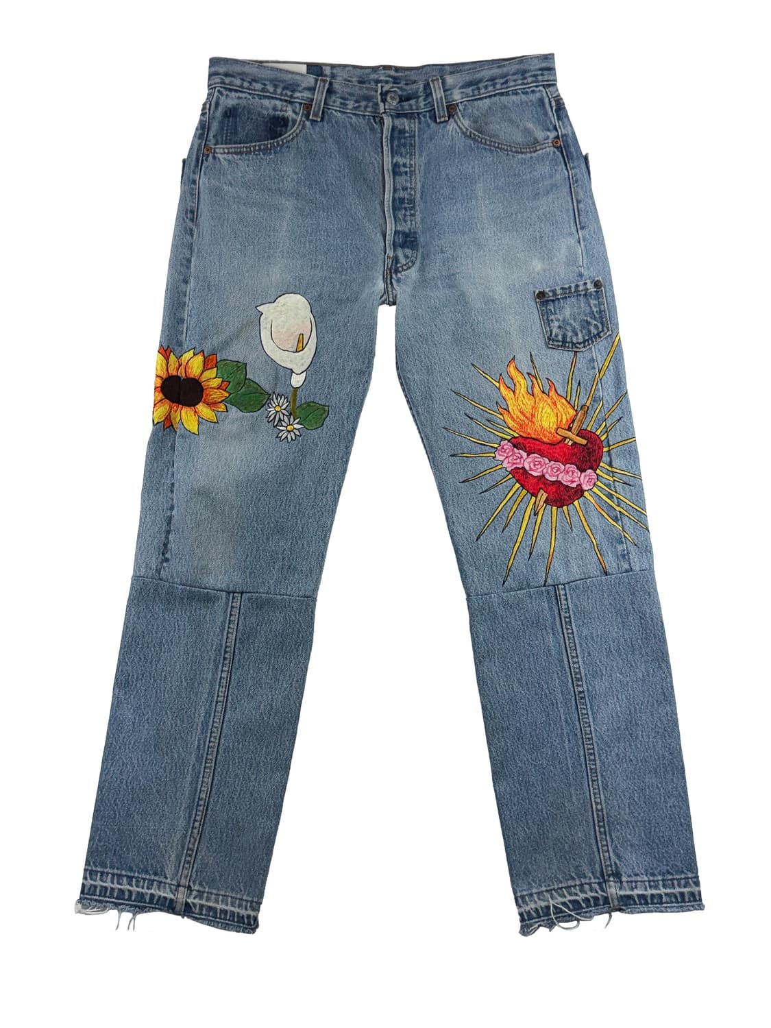 바우와우 리메이크 스티칭 팬츠 상품이미지1