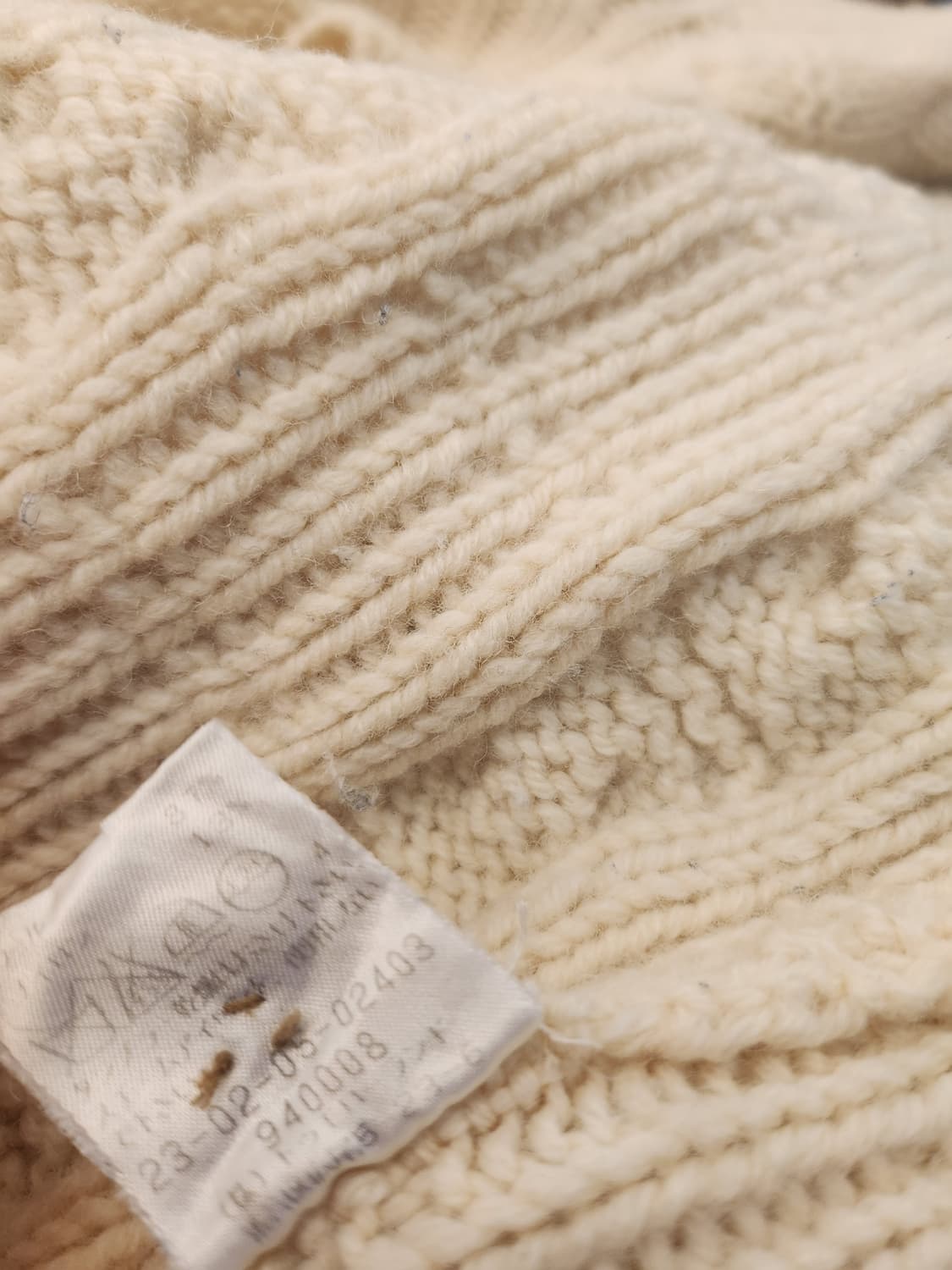 안본빈티지 꽈배기울핸드니트 상품이미지6