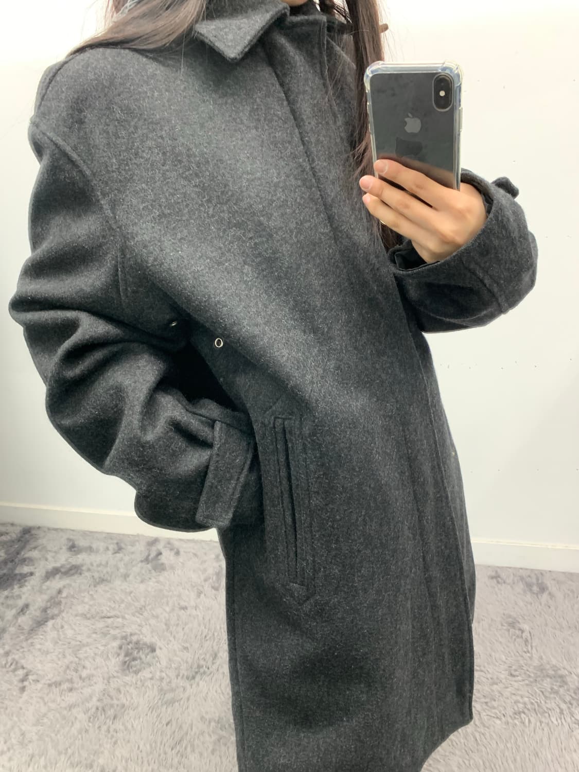 캘빈클라인 하프 코트(울 나일론 혼방) 상품이미지1