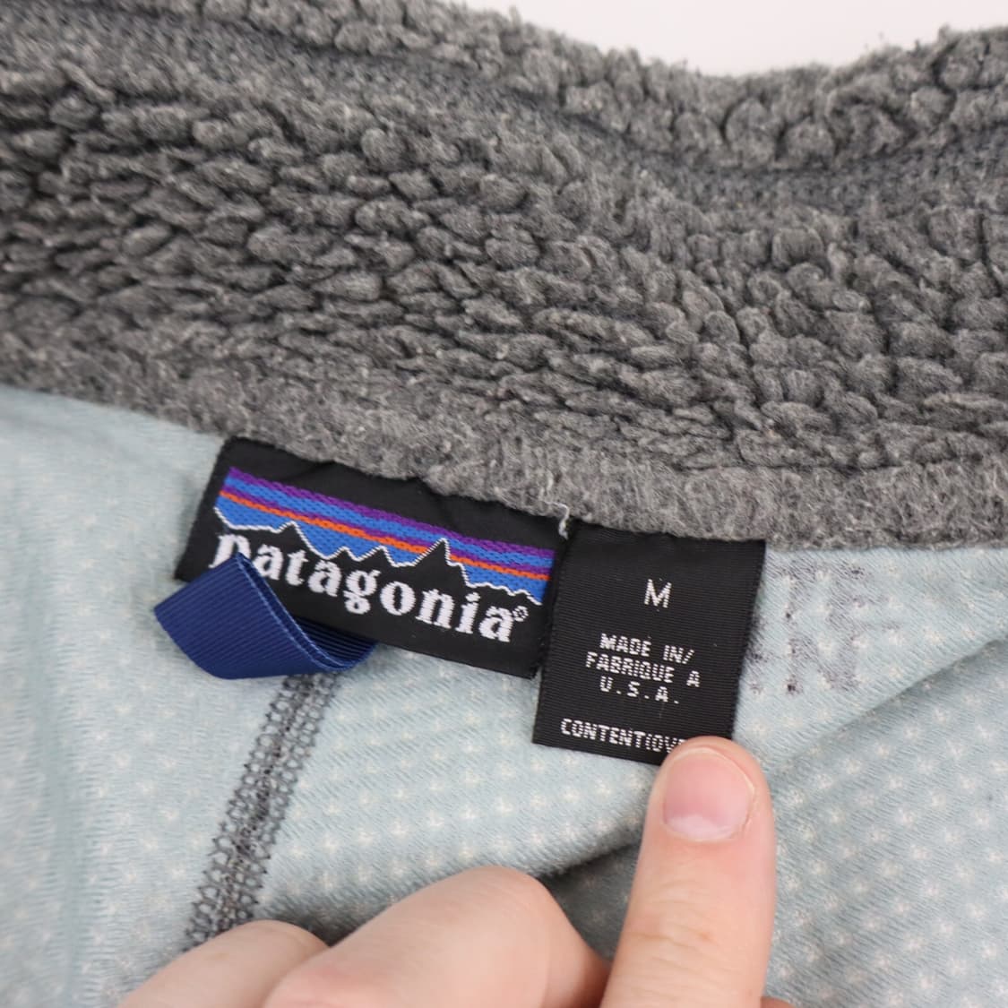 90s 파타고니아 레트로-X 그레이/네이비 USA 상품이미지5