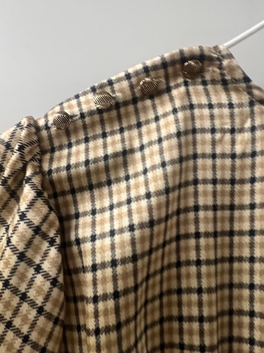 더에보니아이즈 체크 새틴 롱드레스 상품이미지5