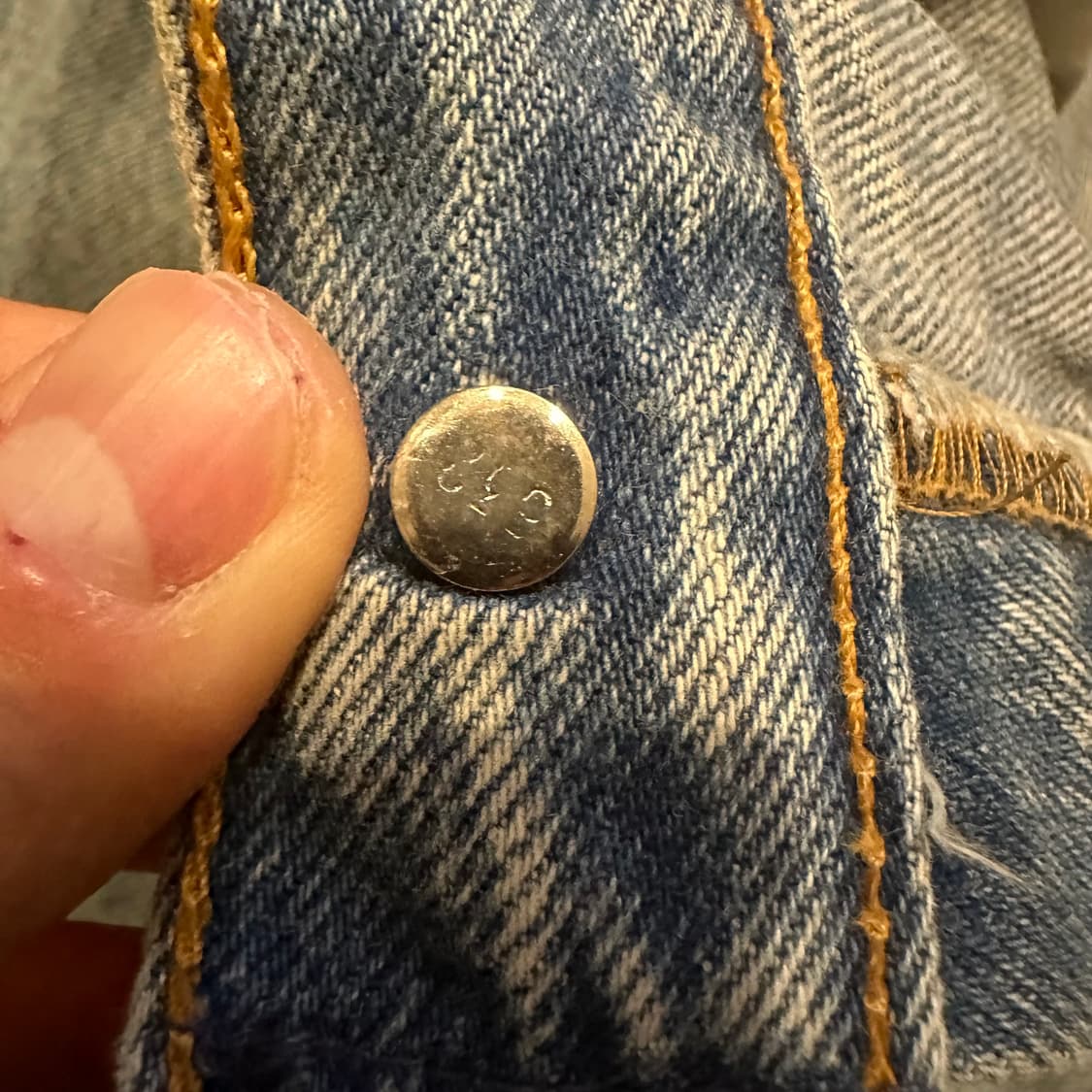 90s USA 리바이스 (Levis) 501 데님 W34 L32 상품이미지5