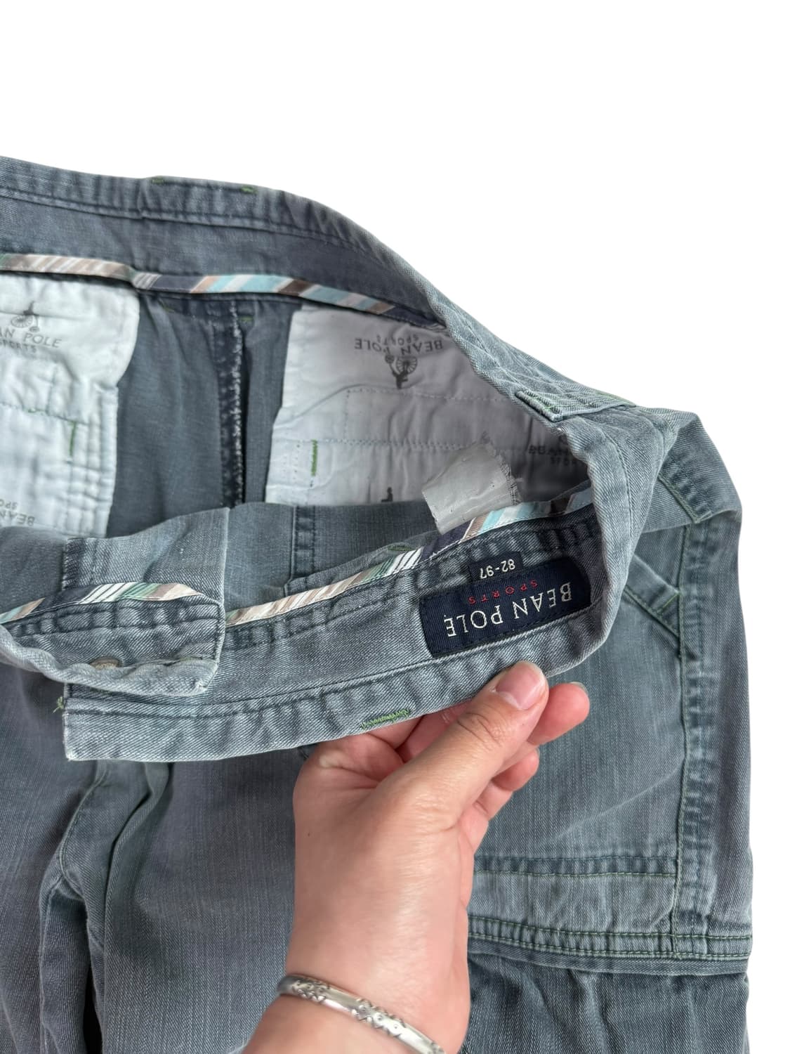 빈폴 블루 데님 카고팬츠 상품이미지7