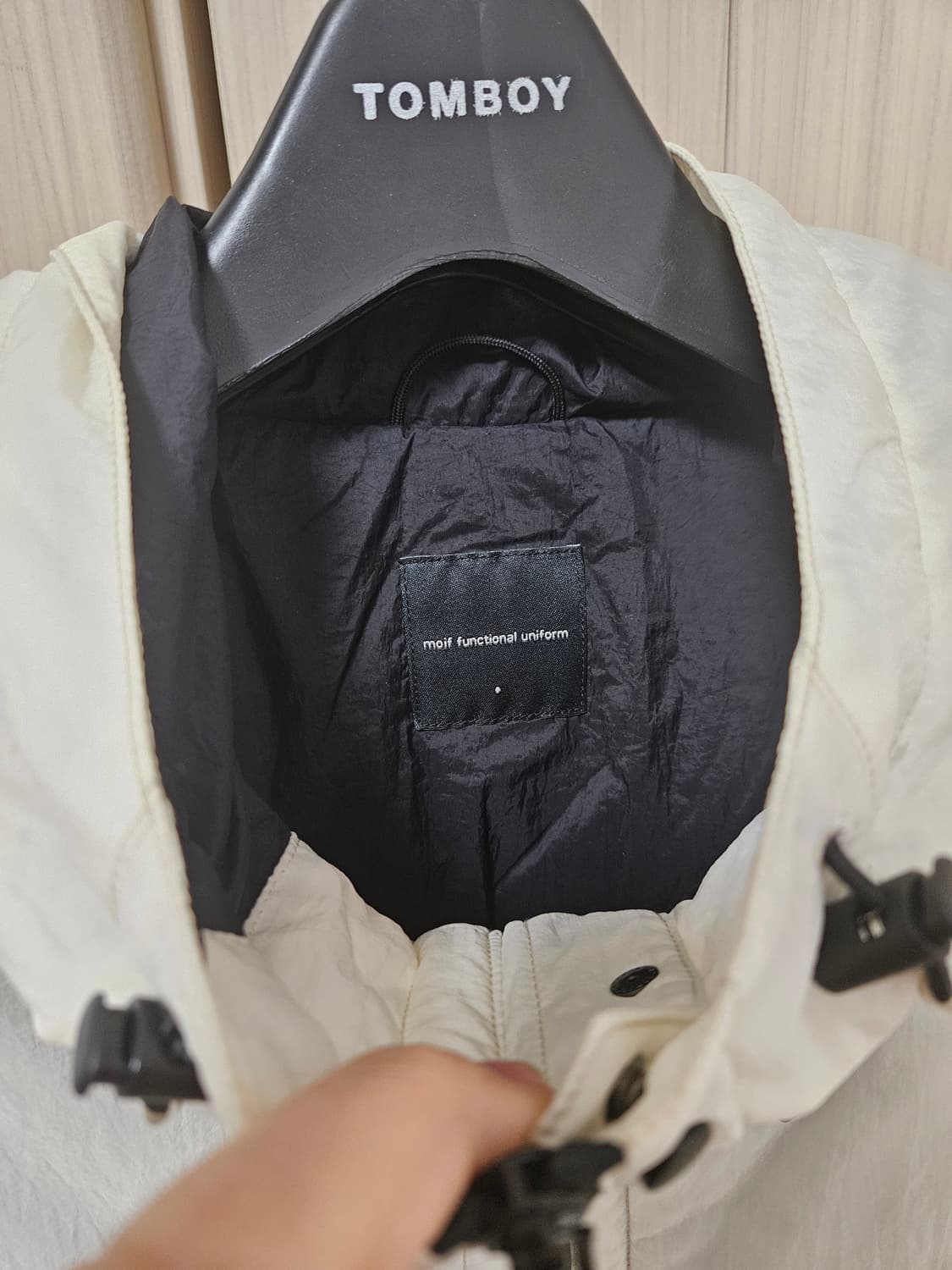 모이프 24aw 시티 드웰러 파카 1에크루 상품이미지2