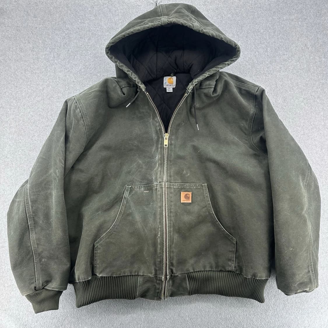 칼하트 J130 캔버스 자켓 모스 그린 상품이미지1