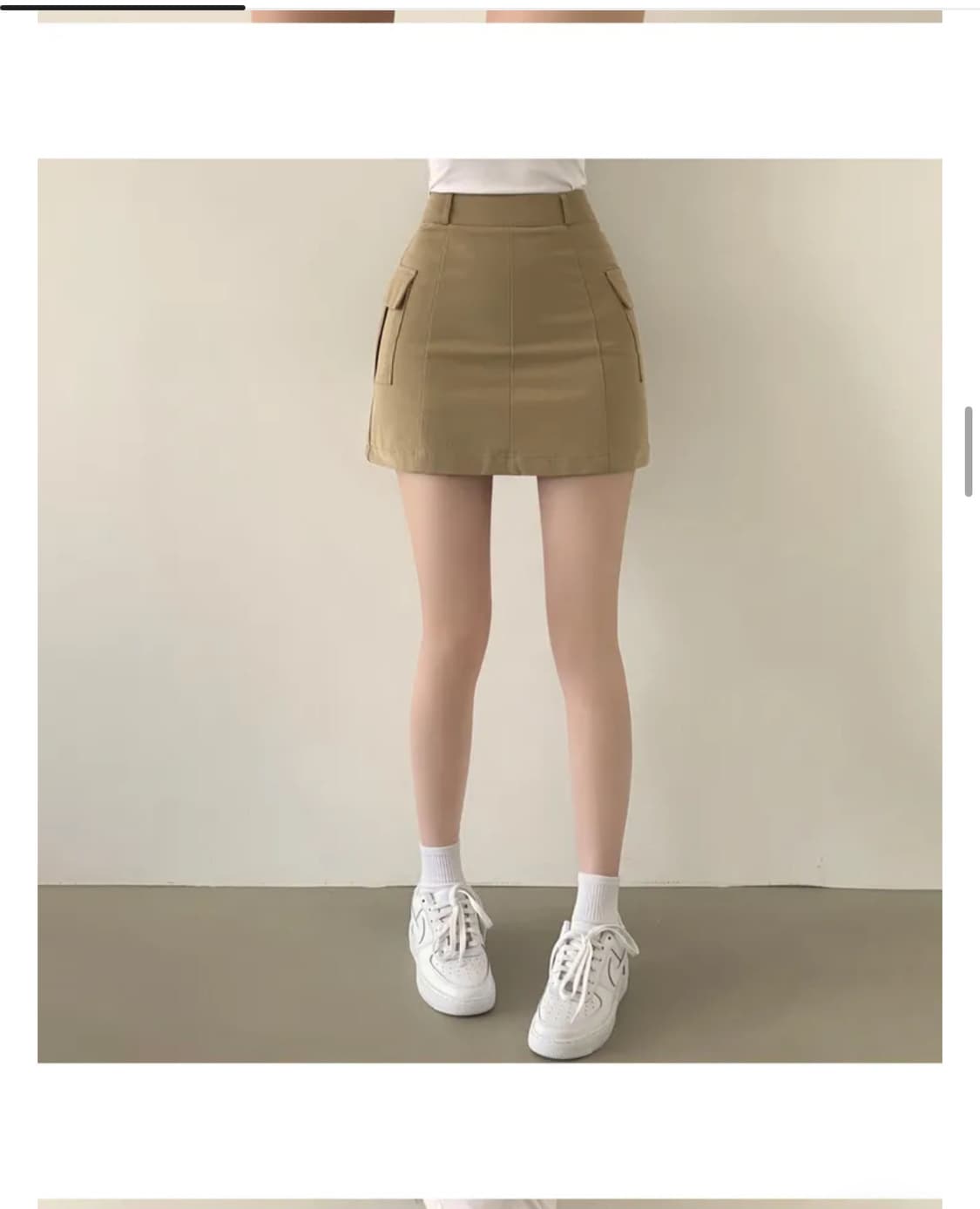 포켓 카고 미니스커트 여성 S 상품이미지1