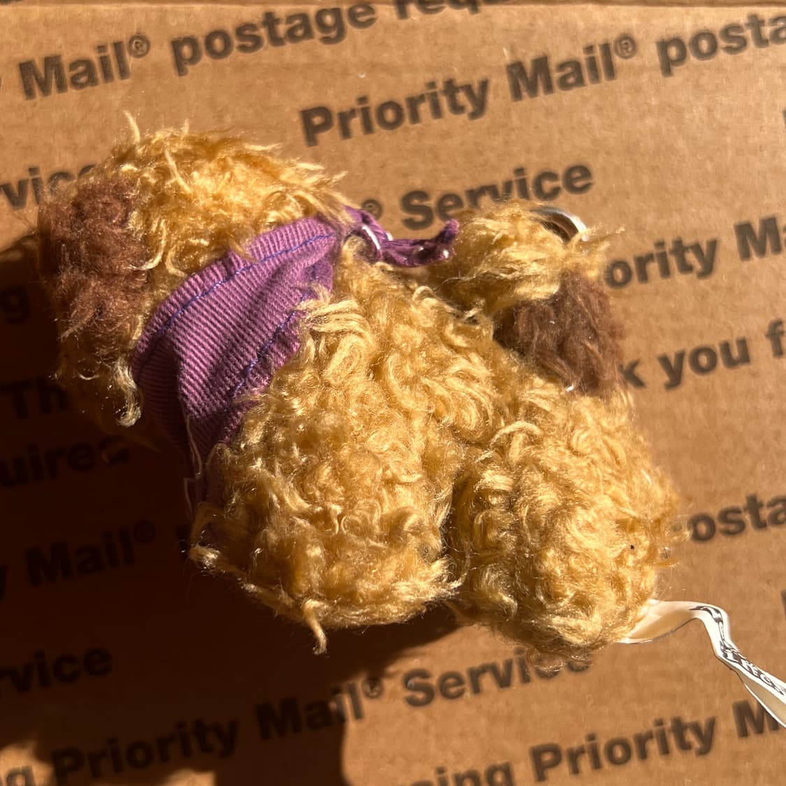 90s vtg Curly Puppy Plush Keyring 상품이미지4