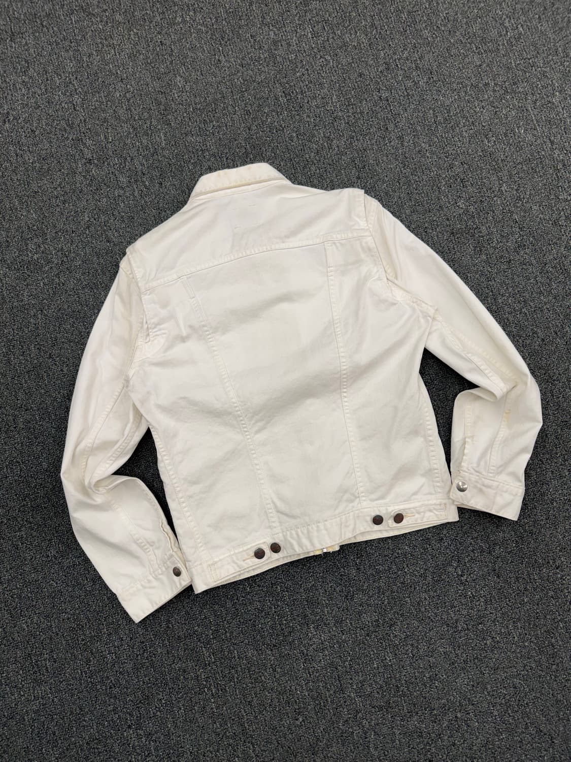OS)랭글러 빈티지 124MJ 화이트 데님 트러커 자켓 상품이미지7